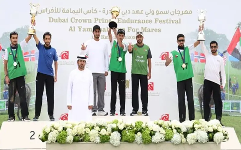 حمدان بن حرمش يحصد كأس «اليمامة» في مهرجان ولي عهد دبي للقدرة